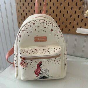 Loungefly Disney Cream Backpack with Ariel